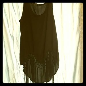 Black Top with Fringe
